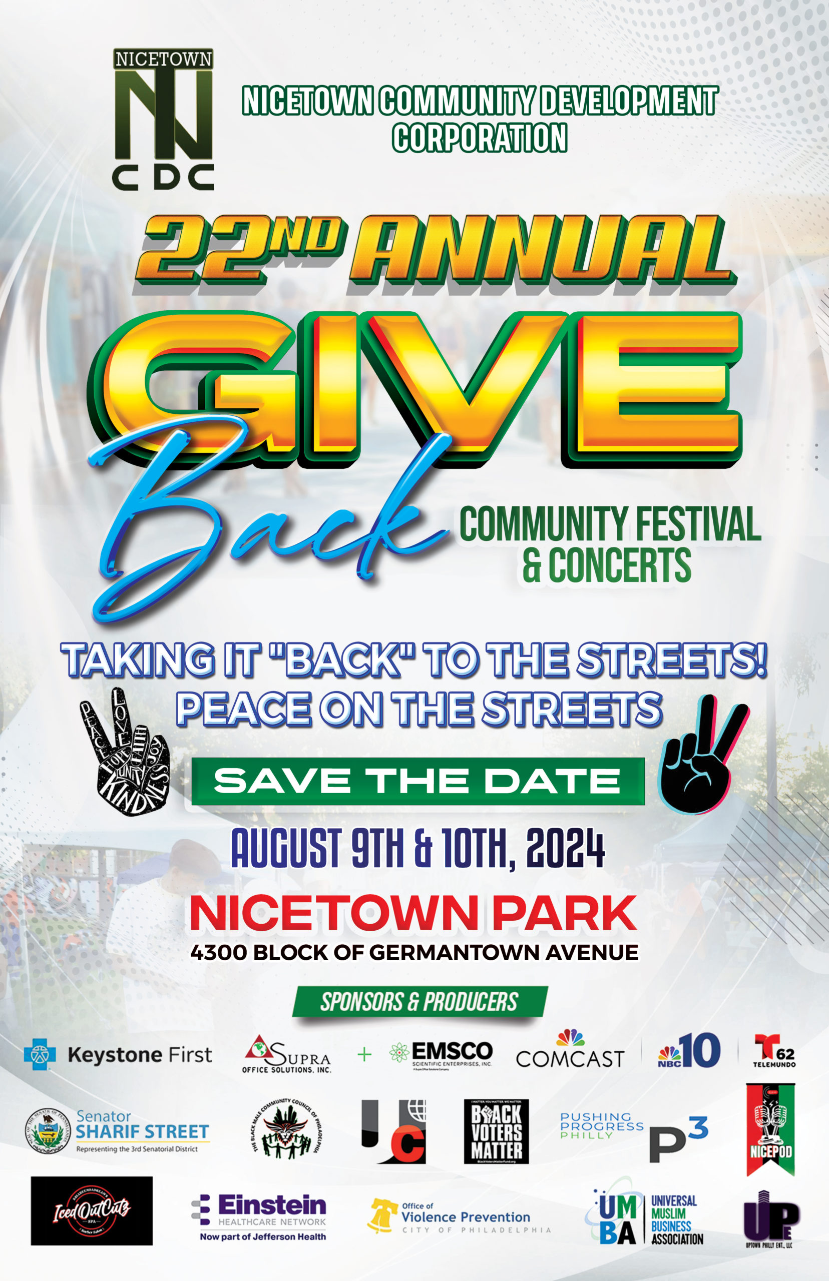 22nd Annual Give Back Community Festival and Concerts